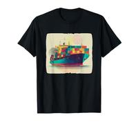 Cool Container Ship Costume for Logistics and Transport Fans T-Shirt