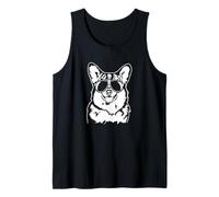 Cool Corgi Dog with Sunglasses Cool Welsh Corgi Dog Tank Top