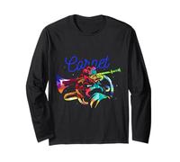 Cool Cornet Player Brass Musician Horn Band Long Sleeve T-Shirt