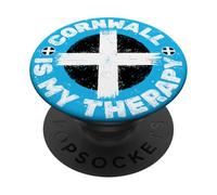 Cool Cornwall Flag A Proud Cornish Holiday Therapy in Kernow PopSockets Adhesive PopGrip