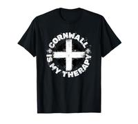 Cool Cornwall Flag A Proud Cornish Holiday Therapy in Kernow T-Shirt