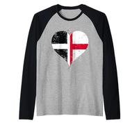 Cool Cornwall Flag for St George's Day A Proud Cornish Expat Raglan Baseball Tee