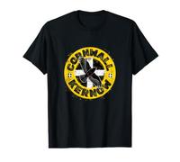 Cool Cornwall Flag Kernow Proud Cornish Roots Chough Bird Value Graphic T-Shirt