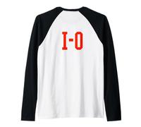 Cool Couples, Best Friends I-O Half of O-H Ohio Scarlet Gear Raglan Baseball Tee