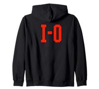 Cool Couples, Best Friends I-O Half of O-H Ohio Scarlet Gear Zip Hoodie