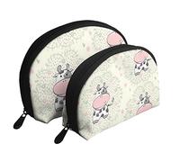 Cool Cow Cosmetic Bag, Travel Clutch Bag for Women and Girls