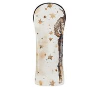 Cool Cowboy Primitive Charm Head Covers for Golf Clubs Pu Leather with Number Tag for Woods and Driver Fairway Hybrid