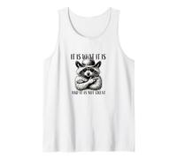 Cool Cowboy Raccoon, It Is What It Is, And It Is Not Great Tank Top