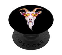 Cool crazy goat pop glasses love girls ladies goats PopSockets Swappable PopGrip