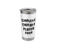 Cool Cricket Player Gentleman's Game Stainless Steel Insulated Tumbler