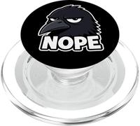 Cool Crow Nope Graphic PopSockets PopGrip for MagSafe