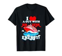 Cool cruising vacation wife partner heart Big Deck Energy T-Shirt