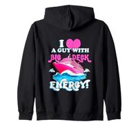 Cool cruising vacation wife partner heart Big Deck Energy Zip Hoodie