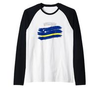 Cool Curaçao Colors Costume for Boys and Girls Raglan Baseball Tee
