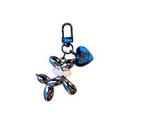 COOL Cute dog animal keychain, car keychain pendant, bag decoration, suitable for making small gifts for friends and relatives (BLACK)