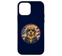 Cool Cute Tibet Mastiff Dog Puppy Sunglasses USA Flag Case for iPhone 12 mini