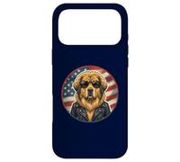 Cool Cute Tibet Mastiff Dog Puppy Sunglasses USA Flag Case for iPhone 17 Pro Max