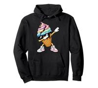 Cool Dab Dancing Fun Cone Ice Cream Pullover Hoodie