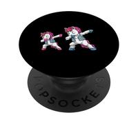Cool Dabbing Mama Unicorn With Baby Rainbow PopSockets Adhesive PopGrip