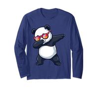 Cool Dabbing Panda with Sunglasses Long Sleeve T-Shirt