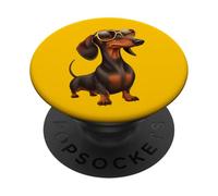 Cool Dachshund Wiener Dog Vibe Ultimate Style PopSockets Adhesive PopGrip