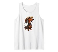 Cool Dachshund Wiener Dog Vibe Ultimate Style Tank Top