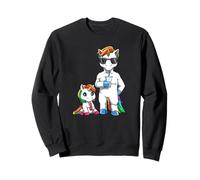 Cool Dad And Daughter Unicorn Sweatshirt