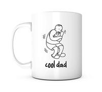 Cool Dad-Father’s Day Gift Mug Ideas Funny Cartoon Coffee Mug Quotes Sayings for Dad/Father in Law Birthday Gift from Son/Daughter Lead Free Ceramic 11OZ Personalized Tea Mug Dad Mug Gift Mug
