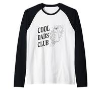 Cool Dads Club Funny Beer Drinking Dad Retro Summer Humor Raglan Baseball Tee