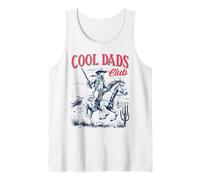 Cool Dads Club | Western Cowboy Horse Fathers Day Tank Top