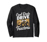 Cool Dads Drive Tractors Vintage Country Farmer Father Long Sleeve T-Shirt