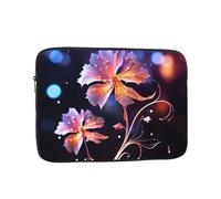 Cool Decorative Flowers Laptop Sleeve for Women Men, 12 Inch Waterproof Laptop Bag Lightweight Notebook Computer Cover Bag