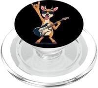 Cool Deer Guitarist Funny Animal Rock Music Design PopSockets PopGrip for MagSafe