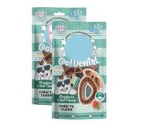 Cool Dental Treats 2pk x Pack of 2 - Strawberry & Mint - Keep Your Furry Friend Cool and Rewarded - Added Calcium for Bones and Teeth - Added Pre Biotics to Help Support Digestion