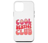 Cool Dentist Club Retro Bubble Letters Dental Style Groovy Case for iPhone 12 mini