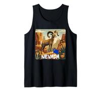 Cool Desert Nevada Costume with Bighorn Sheep Graphic Tank Top