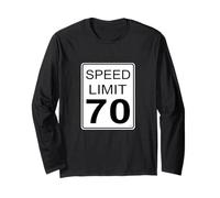COOL Design Speed Limit 70! Long Sleeve T-Shirt