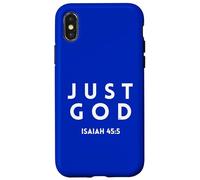 Cool Design white letters "JUST GOD" Case for iPhone X/XS