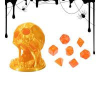 Cool Dice - 3D Printing Skull Dice Rolling Tower - Board Storage for Home Desk Living Room Car Travel Kids Women Men Adults Family Classroom