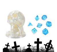 Cool Dice, 3D Printing Skull Dice Rolling Tower, Tabletop Holder Board Storage for Home Desk Living Room Travel Classroom Men Women Adults Kids Family