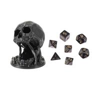 Cool Dice | 3D Printing Skull Dice Rolling Tower,Tabletop Holder Board Storage for Home Desk Living Room Travel Classroom Men Women Adults Kids Family