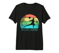 Cool Digs Retro Sun Volleyball Digging Passing Volley Ball Premium T-Shirt