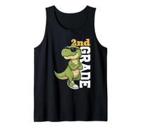 Cool Dinosaur 2nd Grade Back to School Tank Top