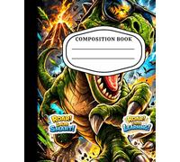 Cool Dinosaur Notebook for Boys: 110-Page Wide Ruled Composition Book for School, Writing and Notes