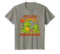Cool Dinosaurio Fuuny Voy A Ser Hermano Mayor Toddler T-Shirt