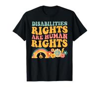 Cool Disability Rights are Human Rights Support Caregivers T-Shirt