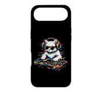 Cool DJ Cat Music Mixing Headphones Turntable Design Case for iPhone Air