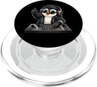 Cool DJ Penguin Techno Music Dance Party PopSockets PopGrip for MagSafe