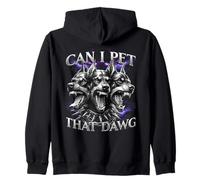 Cool Doberman Graphic Style. Can I Pet That Dawg Zip Hoodie