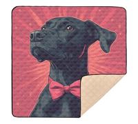 Cool Doberman Pinsche Dog Red Soft Padded Baby Activity Play Mat for Indoor Outdoor 1-Piecing Foldable Padded Baby Mat for Babies Infants Toddlers, 50'' x 50''alfombra de juego